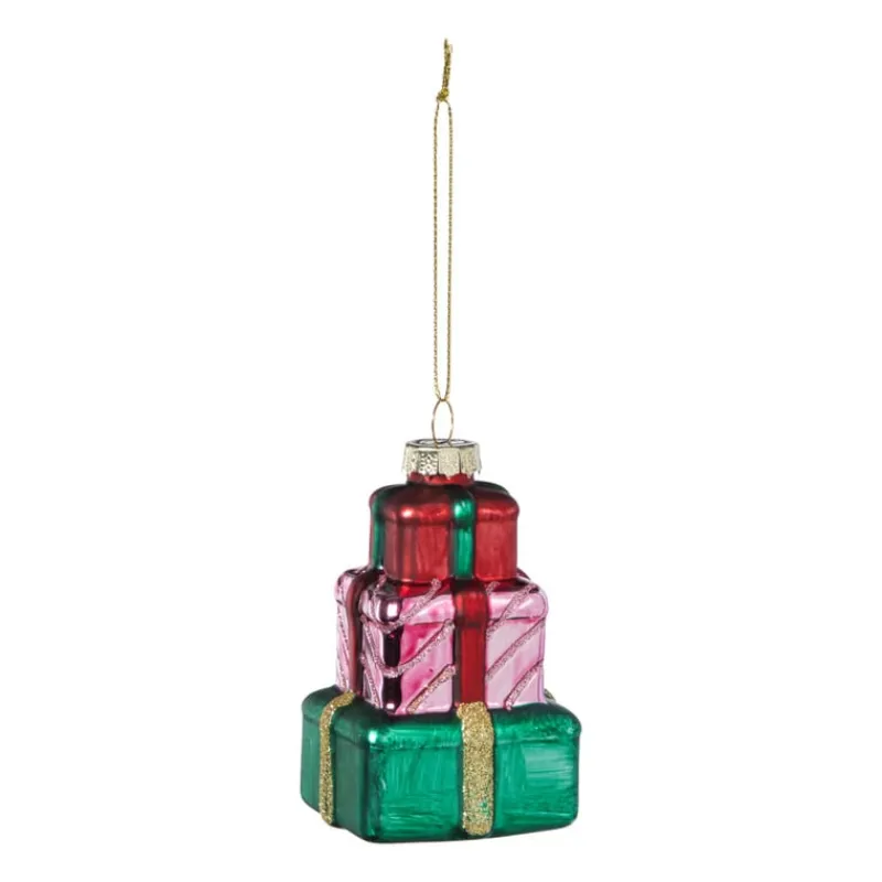 Xenos Kersthangers|Kerstballen-Kersthanger cadeautjes - diverse varianten - 9.8x5.5x5 cm