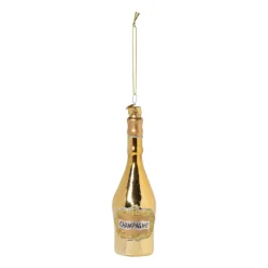 Xenos Kersthangers|Kerstballen-Kersthanger champagne - diverse varianten - ø4.5x15.5 cm
