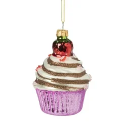 Xenos Kersthangers|Kerstballen-Kersthanger cupcake - diverse varianten - ø7x10 cm