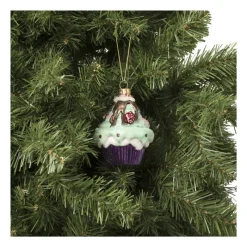 Xenos Kersthangers|Kerstballen-Kersthanger cupcake - diverse varianten - ø7x10 cm