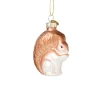 Xenos Kersthangers|Kerstballen-Kersthanger eekhoorn - bruin - 7.2x5.2x3 cm