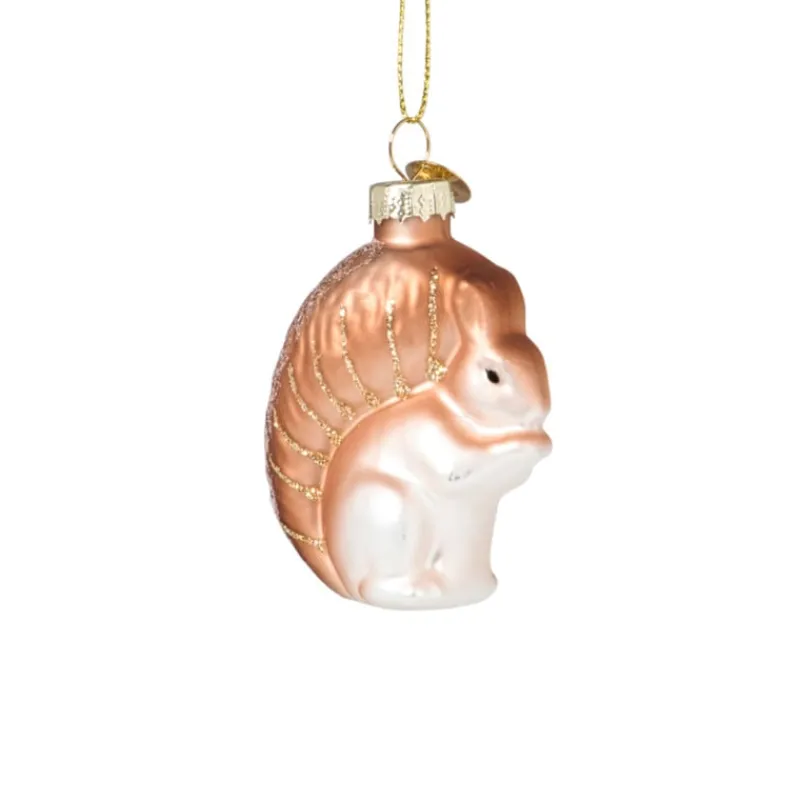 Xenos Kersthangers|Kerstballen-Kersthanger eekhoorn - bruin - 7.2x5.2x3 cm