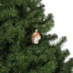 Xenos Kersthangers|Kerstballen-Kersthanger eekhoorn - bruin - 7.2x5.2x3 cm