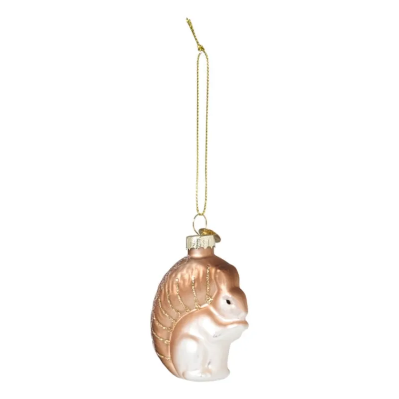 Xenos Kersthangers|Kerstballen-Kersthanger eekhoorn - bruin - 7.2x5.2x3 cm