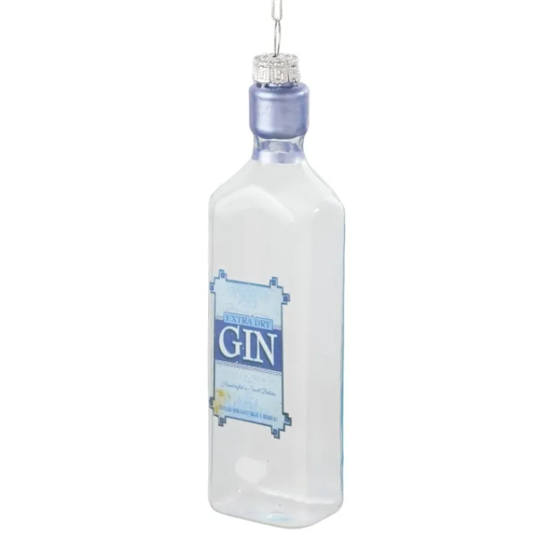 Xenos Kerstcadeaus|Kersthangers-Kersthanger gin - glas - 14.2x3.7x2.8 cm