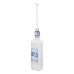 Xenos Kerstcadeaus|Kersthangers-Kersthanger gin - glas - 14.2x3.7x2.8 cm