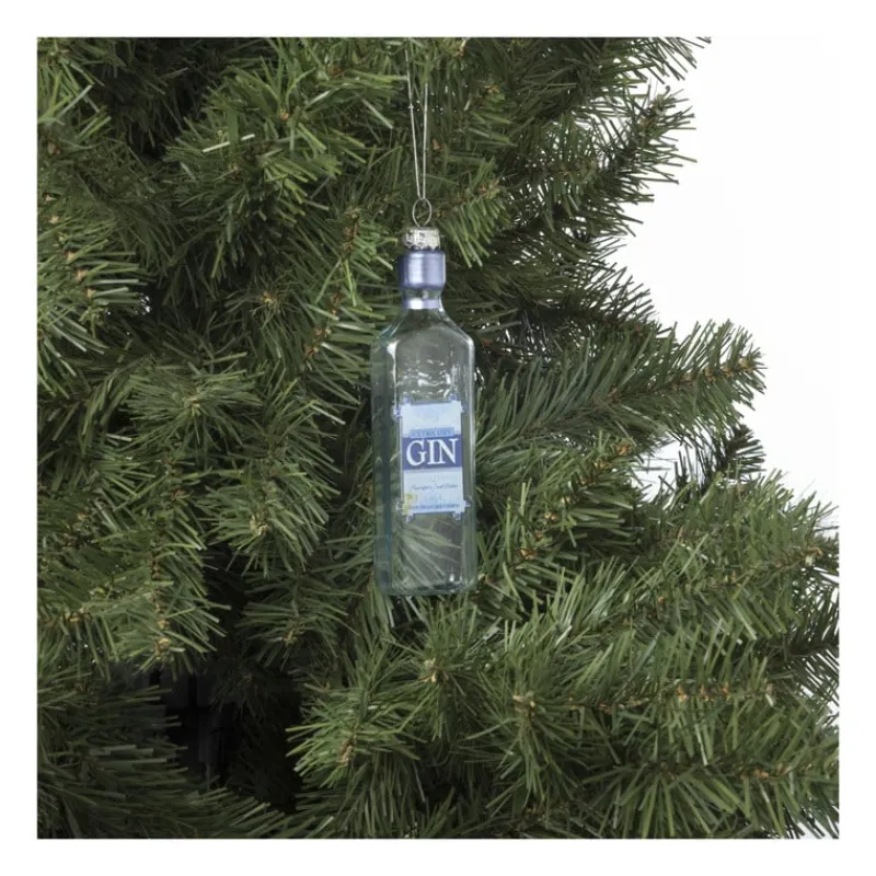 Xenos Kerstcadeaus|Kersthangers-Kersthanger gin - glas - 14.2x3.7x2.8 cm