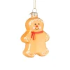 Xenos Kersthangers|Kerstballen-Kersthanger gingerbread - bruin - 9.7x6.4x1.8 cm