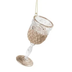 Xenos Kersthangers|Kerstballen-Kersthanger glas champagne - diverse varianten - 9 cm