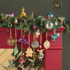 Xenos Kersthangers|Kerstballen-Kersthanger glas champagne - diverse varianten - 9 cm