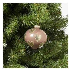 Xenos Kersthangers|Kerstballen-Kersthanger glitter hart - diverse varianten - ø8 cm