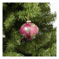 Xenos Kersthangers|Kerstballen-Kersthanger glitter hart - diverse varianten - ø8 cm