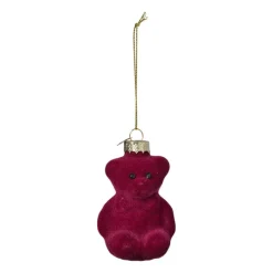 Xenos Kersthangers|Kerstballen-Kersthanger gummybeer velvet - paars - 8x5.6x4.6 cm