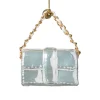 Xenos Kersthangers|Kerstballen-Kersthanger handtas - wit - 4.2x7x2.8 cm