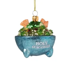 Xenos Kersthangers|Kerstballen-Kersthanger holy guacemole - glas - 10x10.1x9.2