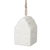 Xenos Kersthuisjes|Kersthangers-Kersthanger huisje - lichtgevend - wit