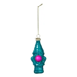 Xenos Kersthangers|Kerstballen-Kersthanger kabouter - groen - 10.5x5.3x4.7 cm