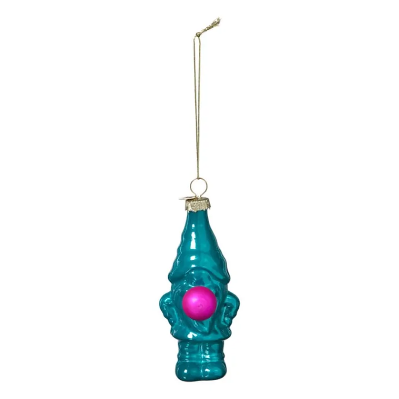 Xenos Kersthangers|Kerstballen-Kersthanger kabouter - groen - 10.5x5.3x4.7 cm