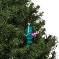 Xenos Kersthangers|Kerstballen-Kersthanger kabouter - groen - 10.5x5.3x4.7 cm