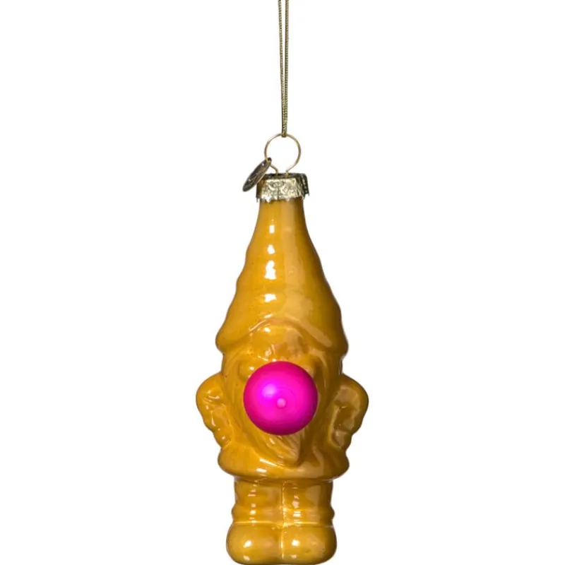 Xenos Kersthangers|Kerstballen-Kersthanger kabouter - olijfgroen - 10.5x5.3x4.7 cm