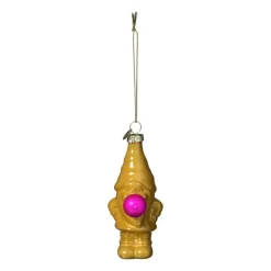 Xenos Kersthangers|Kerstballen-Kersthanger kabouter - olijfgroen - 10.5x5.3x4.7 cm