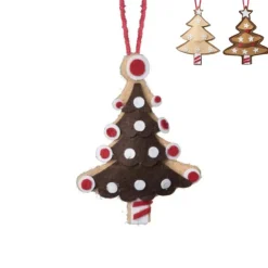 Xenos Kersthangers|Kerstballen-Kersthanger kerstboom - diverse varianten - 13x7.5x1 cm