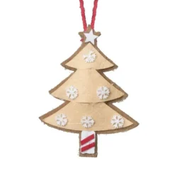 Xenos Kersthangers|Kerstballen-Kersthanger kerstboom - diverse varianten - 13x7.5x1 cm