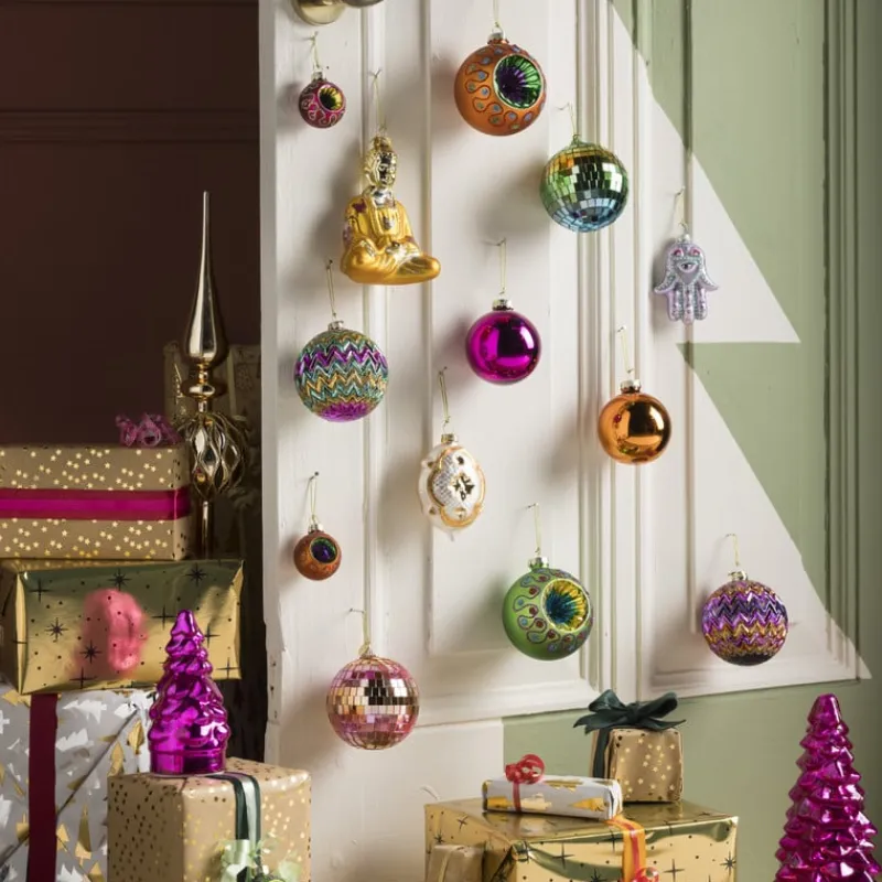 Xenos Kersthangers|Kerstballen-Kersthanger Kersthanger - glas - 9.1x6.1x4.1 cm