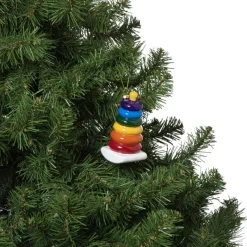 Xenos Kersthangers|Kerstballen-Kersthanger kleurtoren - multikleur - 10.8x5.3x5.2 cm