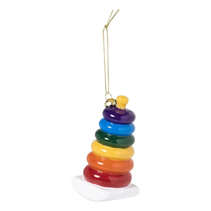 Xenos Kersthangers|Kerstballen-Kersthanger kleurtoren - multikleur - 10.8x5.3x5.2 cm