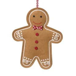 Xenos Kersthangers|Kerstballen-Kersthanger koekmannetje - diverse varianten - 10.5x9.5x1 cm