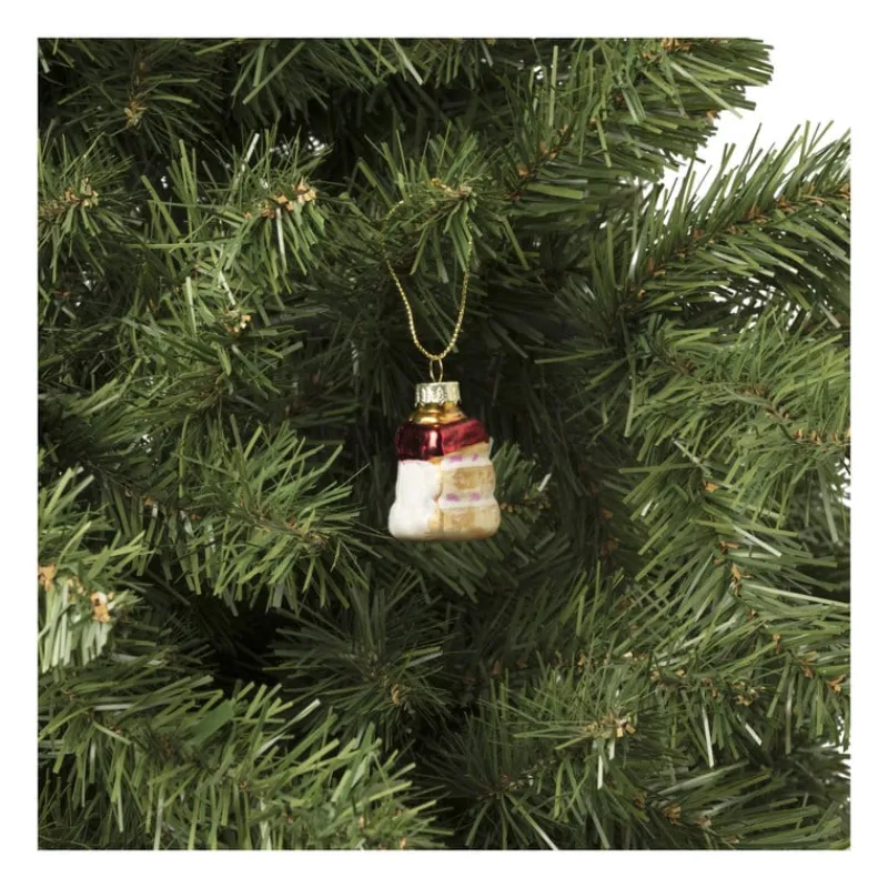 Xenos Kersthangers|Kerstballen-Kersthanger mini cake - set van 3 - 4 cm