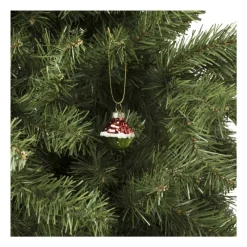 Xenos Kersthangers|Kerstballen-Kersthanger mini cake - set van 3 - 4 cm
