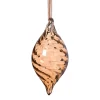 Xenos Kersthangers|Kerstballen-Kersthanger olive - bruin - ø6.5x13 cm