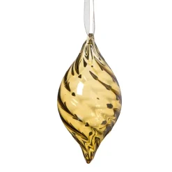 Xenos Kersthangers|Kerstballen-Kersthanger olive - groen - ø6.5x13 cm