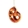 Xenos Kersthangers|Kerstballen-Kersthanger pretzel - glas - 11.5x11x2.9 cm