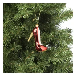 Xenos Kersthangers|Kerstballen-Kersthanger pump - diverse kleuren - 11x6.7x4.1 cm