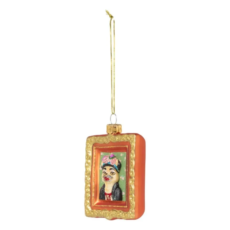 Xenos Kersthangers|Kerstballen-Kersthanger schilderij hond - diverse varianten - glas