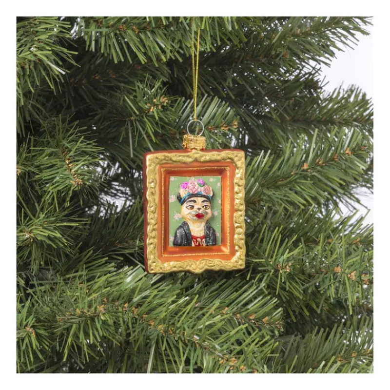 Xenos Kersthangers|Kerstballen-Kersthanger schilderij hond - diverse varianten - glas