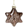 Xenos Kersthangers|Kerstballen-Kersthanger ster - zwart - 8x8x4 cm