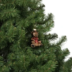 Xenos Kersthangers|Kerstballen-Kersthanger teddybeer - bruin - 6.9x5.4 cm