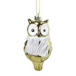 Xenos Kersthangers|Kerstballen-Kersthanger uil - diverse varianten - 9.4x4.8x3.9 cm