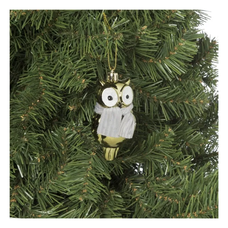 Xenos Kersthangers|Kerstballen-Kersthanger uil - diverse varianten - 9.4x4.8x3.9 cm