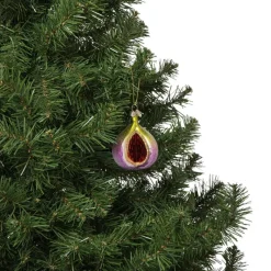 Xenos Kerstcadeaus|Kersthangers-Kersthanger vijg - multikleur - 8x6x5 cm