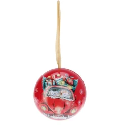 Xenos Kersthangers|Kerstballen-Kersthanger voorraadblik - diverse varianten - ø7.5 cm