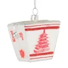 Xenos Kersthangers|Kerstballen-Kersthanger wok to go - glas - 11x11x7.5 cm