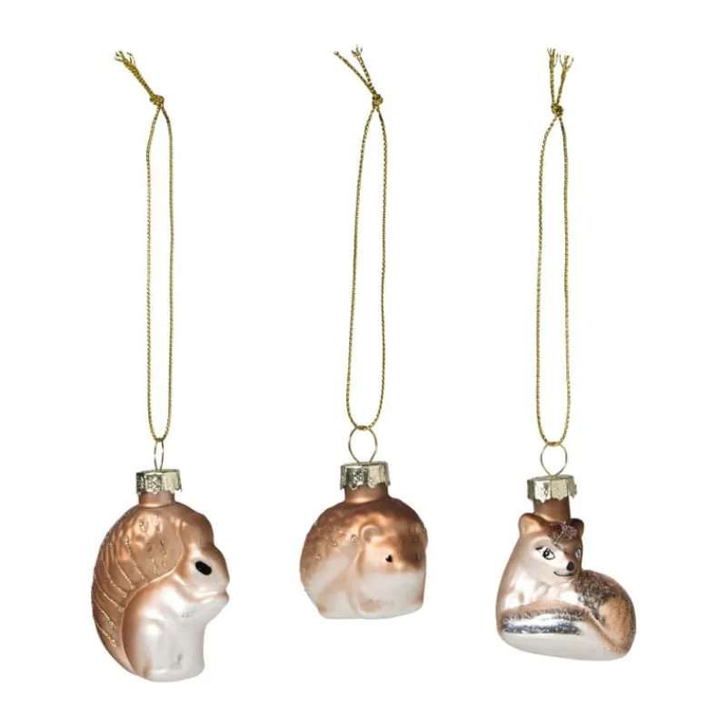 Xenos Kersthangers|Kerstballen-Kersthangers dieren - set van 3