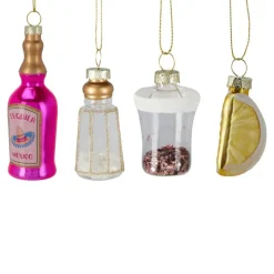 Xenos Kersthangers|Kerstballen-Kersthangers tequila - multikleur - set van 4