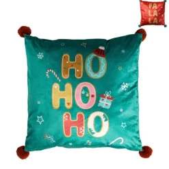 Xenos Kussens-Kerstkussen ho ho ho - 45x45 cm - diverse varianten