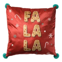 Xenos Kussens-Kerstkussen ho ho ho - 45x45 cm - diverse varianten